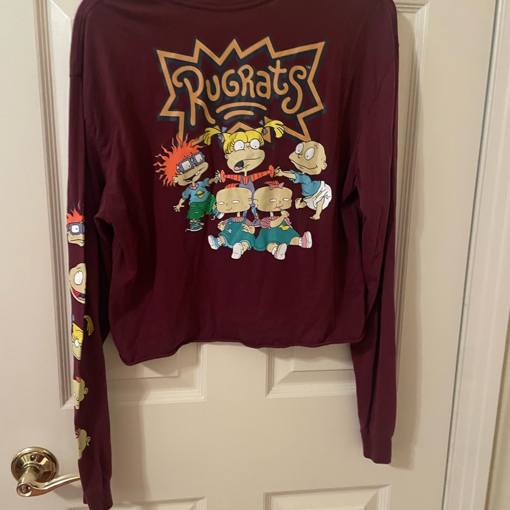 Vintage Tees - Rugrats Long Sleeve Crop Tee Size XL - Picture 1 of 9